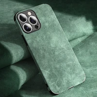 luxury lambskin leather phone case for iphone 13 12 11 pro max mini x xs xr 7 8 plus se 2 retro solid color soft silicone cover