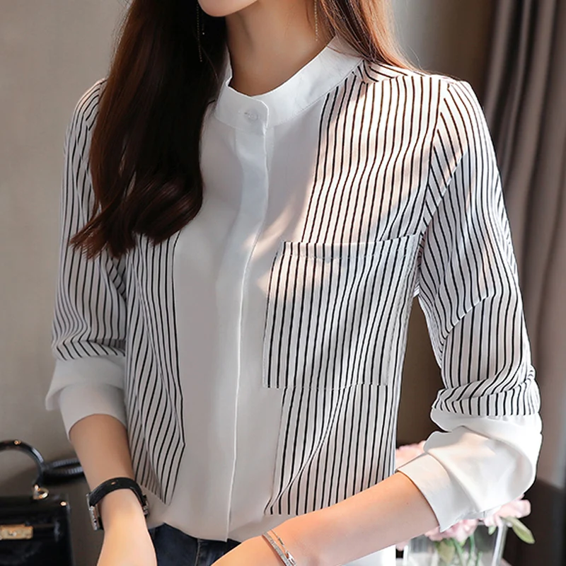 Женские блузки с длинным рукавом рубашки Blusas Mujer De Moda 2021 блузка женская шифоновая