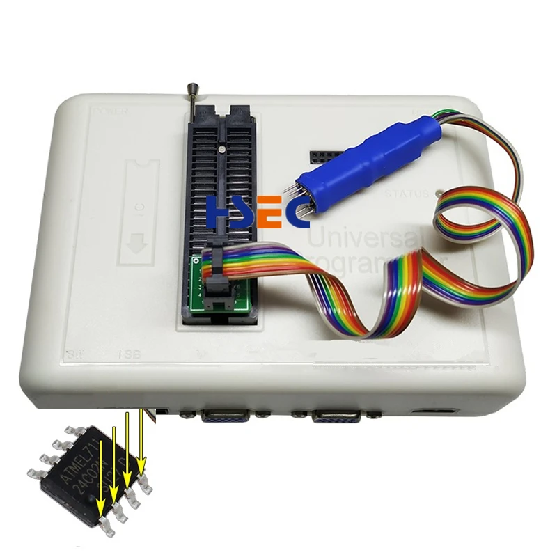 SOIC8 SOP8 тестовый зажим провод зонда для EEPROM 93CXX/25CXX/24CXX Программирование цепи на USB