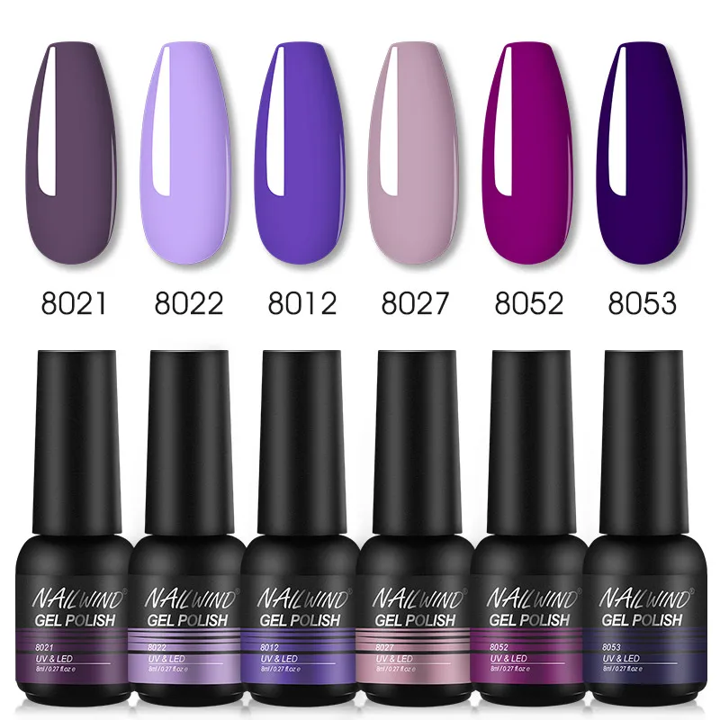 

NAILWIND набор гель-лаков для ногтей 6 шт./компл. серия полуперманентный УФ-лак гибридные маникюрные эстетические Блестки для дизайна ногтей
