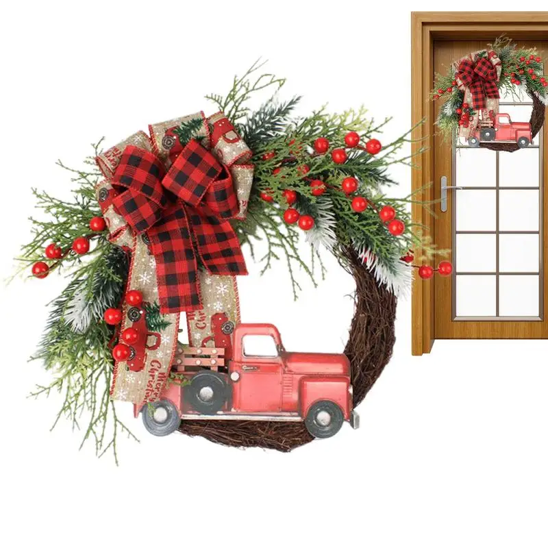 

Front Door Christmas Wreaths Creative Front Door Wreath With Large Bow Wall Arts Supplies For Front Doors Porch Fireplaces Back