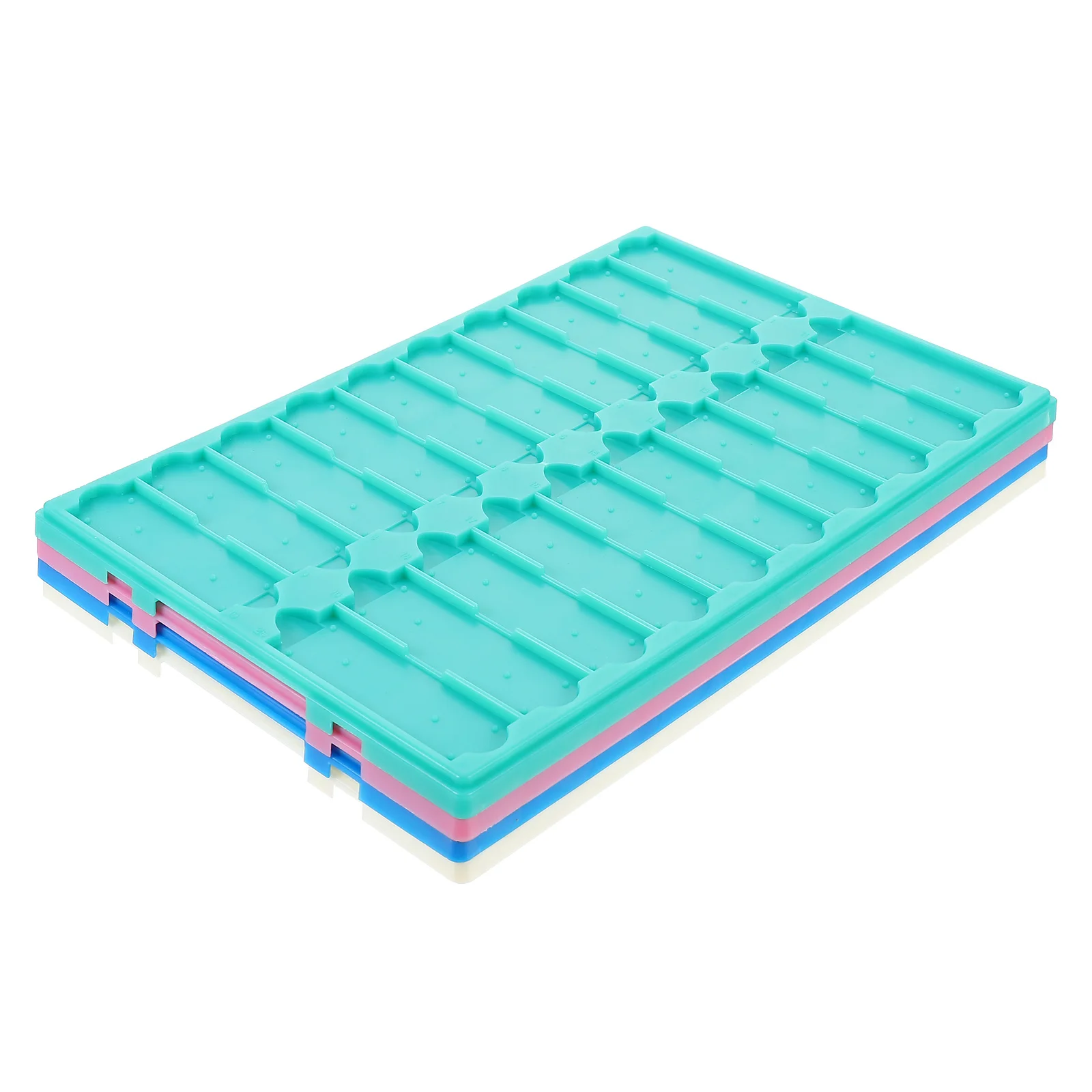 

4 Pcs Storage Box Plastic Serving Traysss 20 Capacity Microscope Slide Trays Holder Sheet