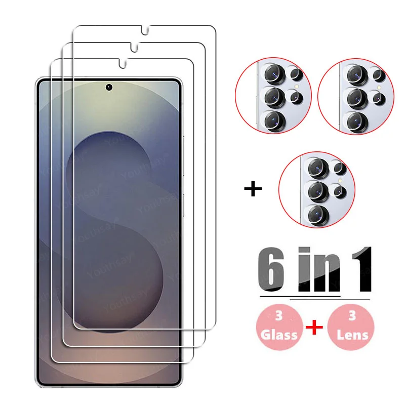 Фото Стекло Full Gule для Samsung Galaxy S25 Ultra Защитная пленка для экрана Samsung S25 Ultra из закаленного стекла Пленка для объектива телефона Galaxy S25 Ultra №1