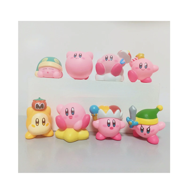

Kirby 1st Generation 8 Kinds of Elf Mirror Labyrinth Vinyl Doll Bathroom Children Toys Gifts Anime Peripherals Cute