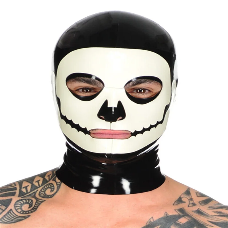 Латексная маска уникальные бленды внешний вид резиновая Gummi с застежкой-молнией