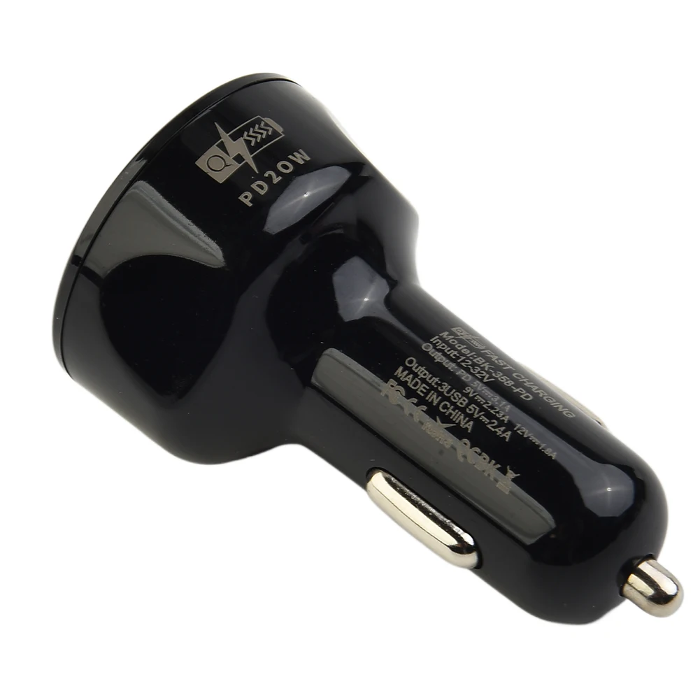 

Прочное устройство для зарядки автомобиля, USB, 12-32 В, 3USB, 2,4 А + PD, 20 Вт
