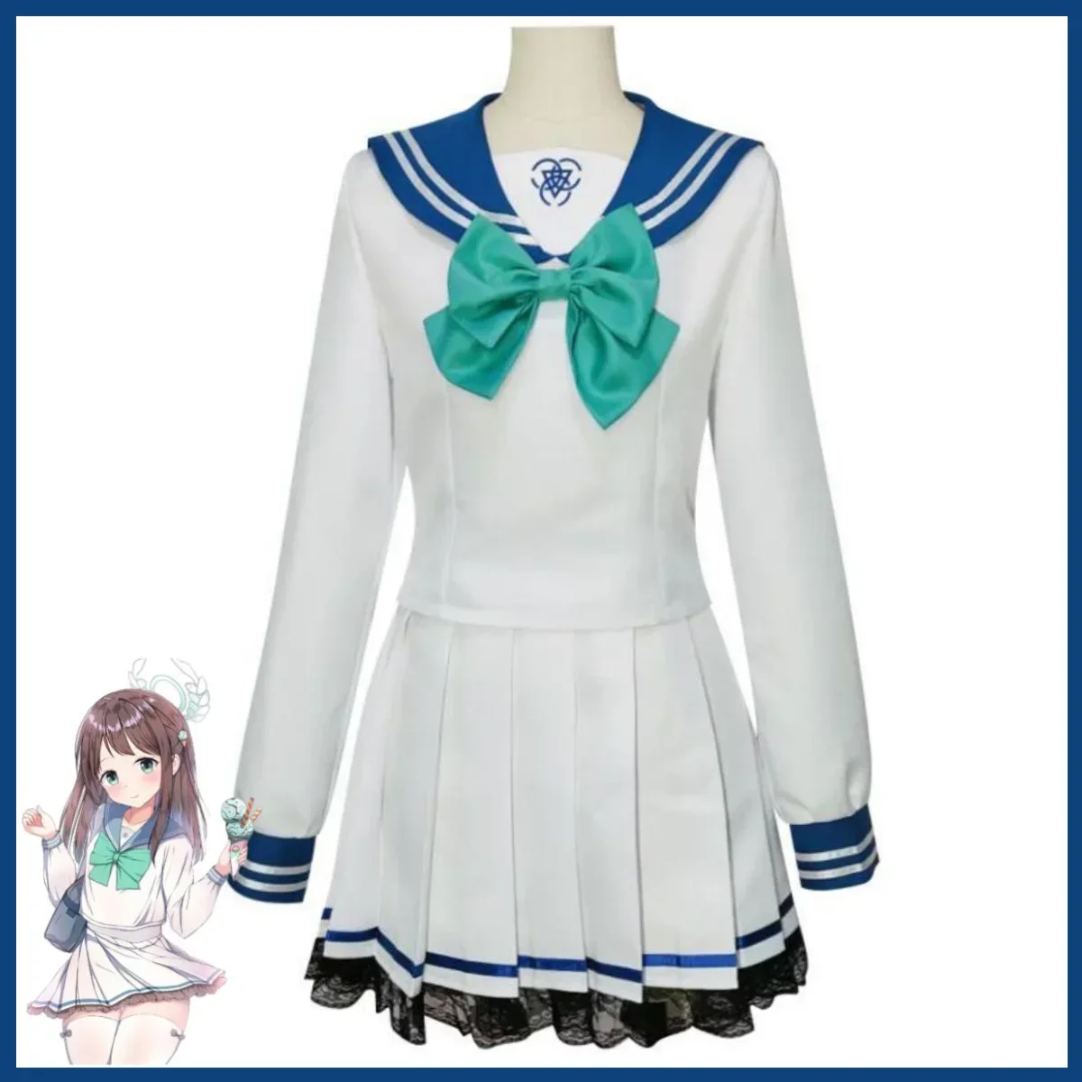 Аниме игра синий архив Kurimura Airi косплей костюм Япония Южная Корея JK школьная форма