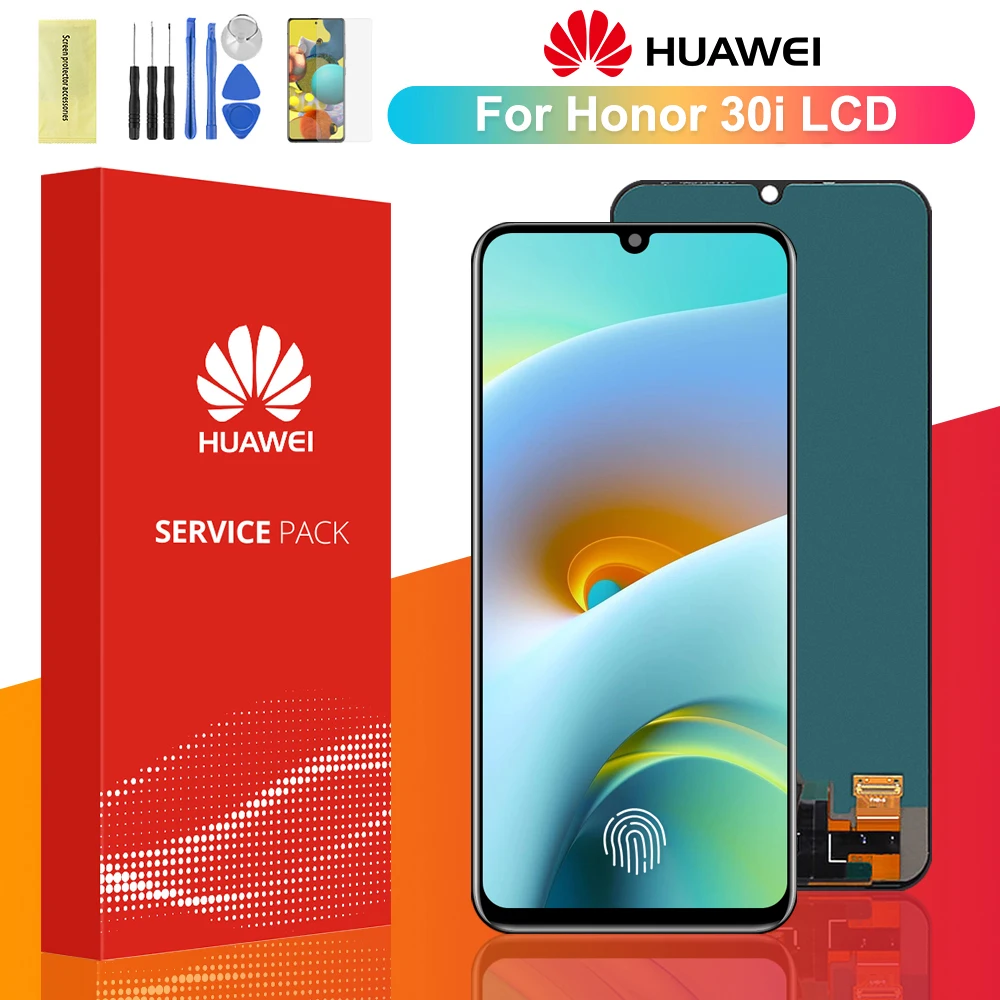 

Оригинальный сенсорный ЖК-дисплей 6,3 дюйма для Huawei Honor 30i с дигитайзером в сборе, замена для Honor 30i LCD