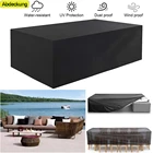 Чехол для садовой мебели, пылезащитный чехол из прочной ткани Оксфорд, водонепроницаемый, с защитой от дождя, снега, ветра, УФ-лучей, для мебели для патио