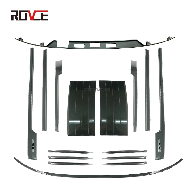 

ROVCE Car Body Kit For Range Rover Vogue L405 2013-2021 Gray Style Side Door Shark Gills Decorative Strip Trim Accessories