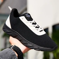 men shoes sneakers breathable damping mesh shoes lace up casual running shoes 2022 outdoor sports walk vulcanized shoes size 48