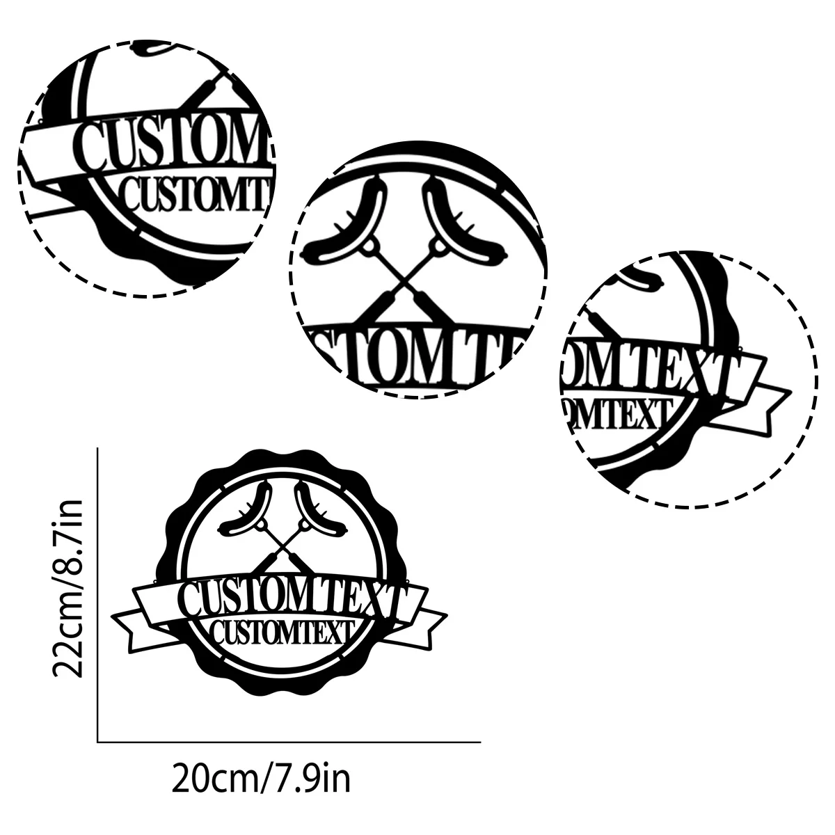 Индивидуальный персонализированный знак для барбекю гриля колбасы