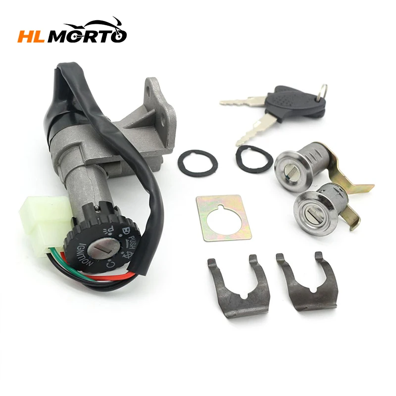 Electric Scooter Ignition Lock Set For Chinese Scooter Gy6 4 stroke 50-150cc Onway Tank Taotao Key
