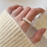 luxury 925 sterling silver ring pinkpurple zircon lava rings for women finger ring 2022 trend silver 925 jewelry korean opened