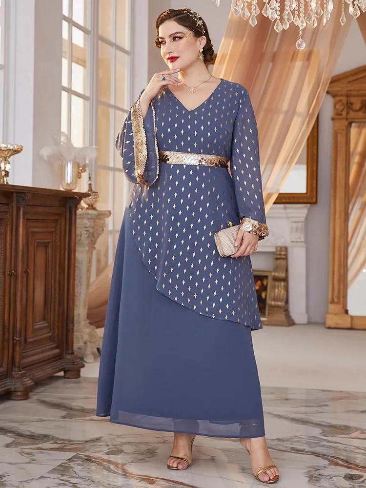 Рисунок 6 - Женское платье-макси с длинным рукавом