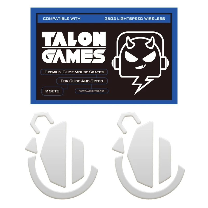 

Коврик для мыши TALONGAMES с изогнутыми краями, нескользящая мышь для коньков, подходит для Logitech G502, Беспроводная игровая мышь