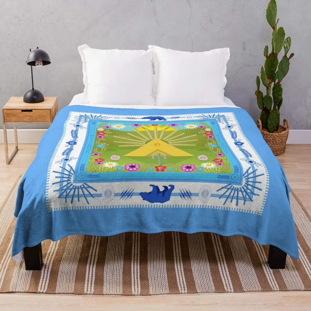 

MidsommR Blue Tile Dollar Tree Soft Squishmallow Aphmau Throw Blankets"