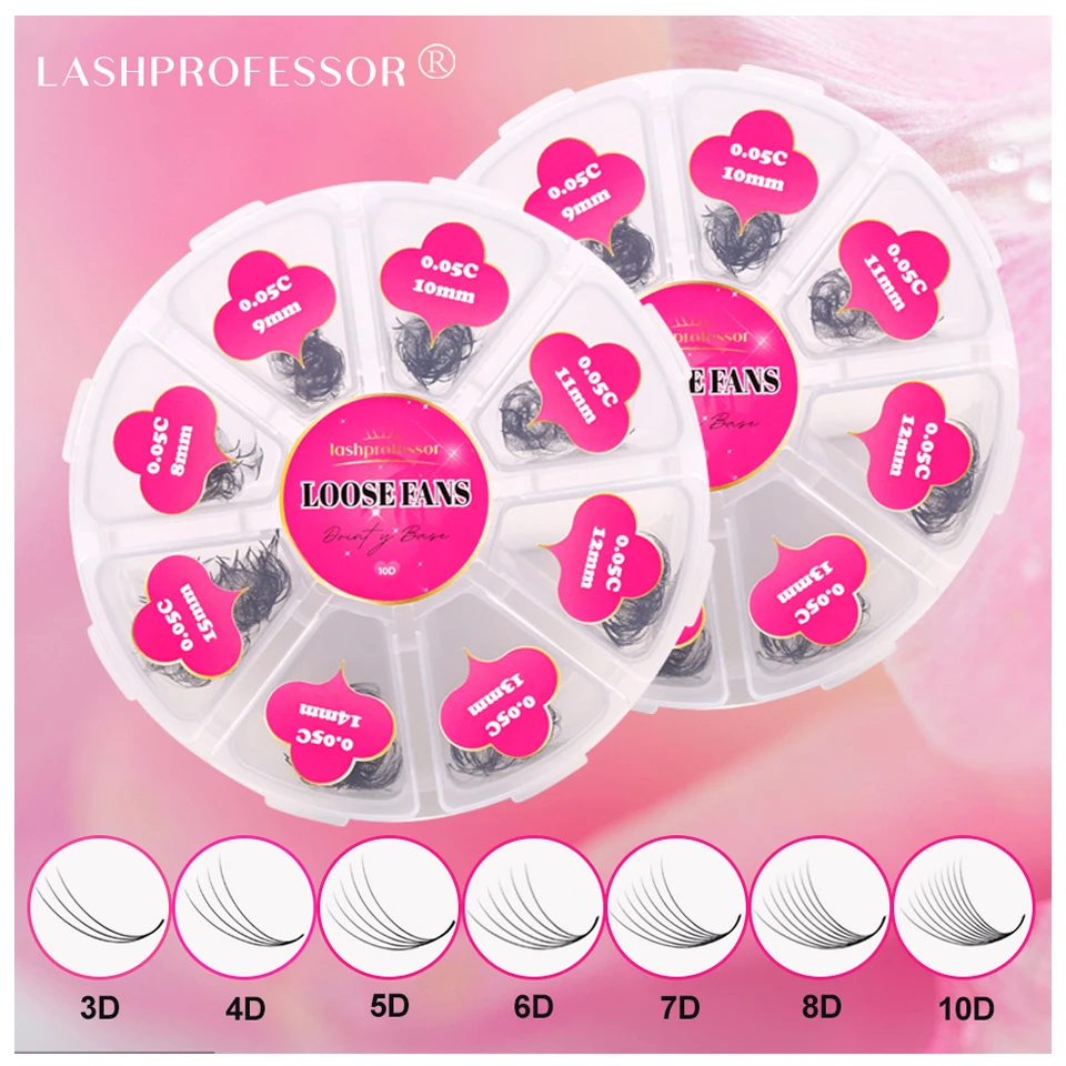 Ресницы Накладные 5D 6D 8D 10D готовые тонкие с острым концом