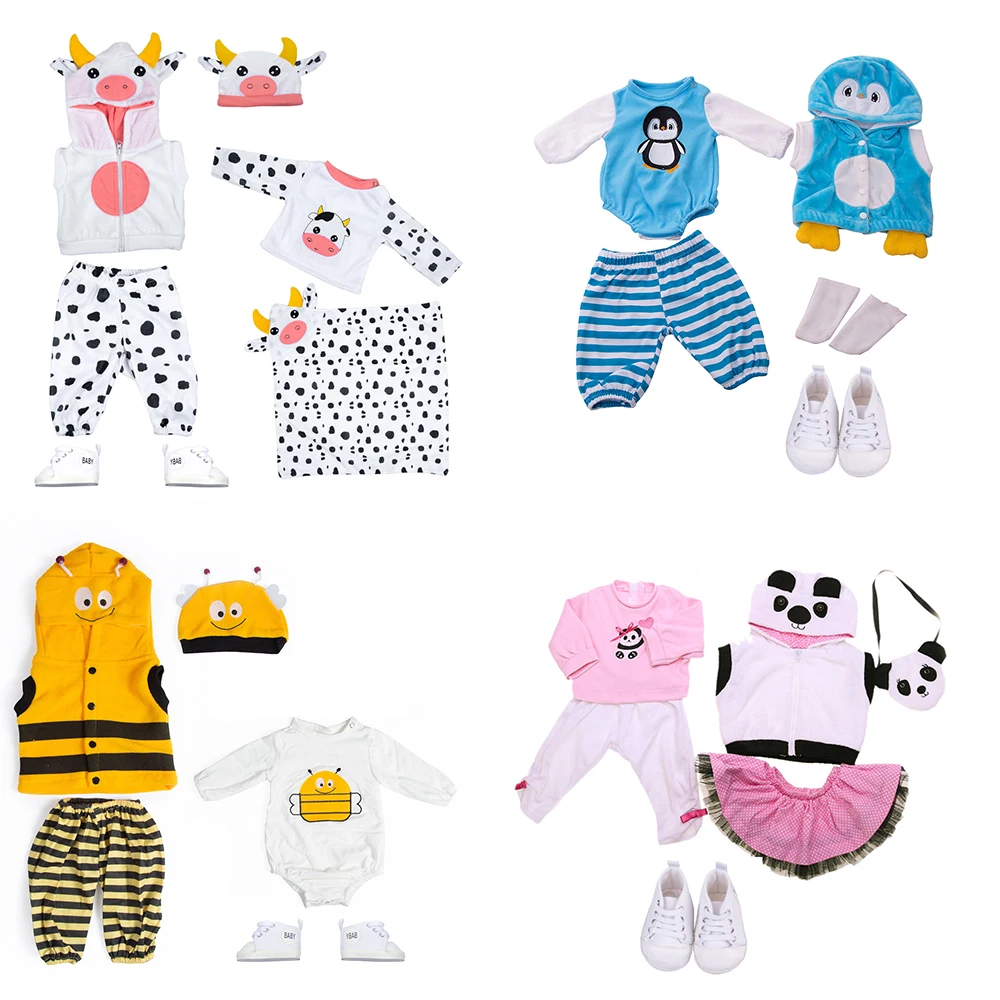 

Кукольная одежда для новорожденных, обувь, аксессуары, подходит для новорожденных, 18 дюймов, 20 дюймов, 45-50 см, набор одежды для новорожденных, игрушка в подарок для девочек