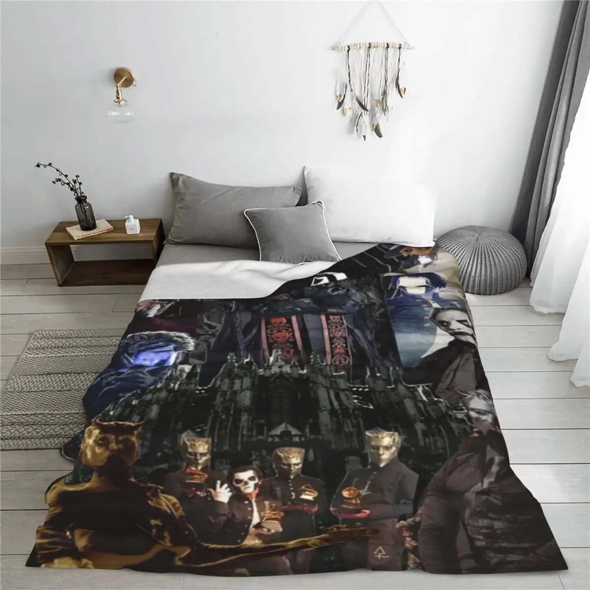 Призрачная группа до. К. рок-группа одеяло &quotХэллоуин&quot коралловый флис