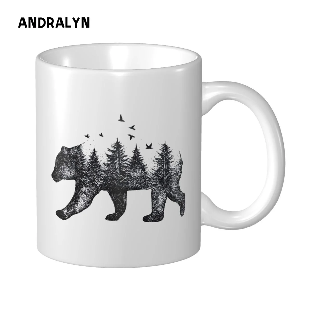 

Personalised Forest Bear Mug 11oz Ceramic Coffee Mug Cup Dropshipping