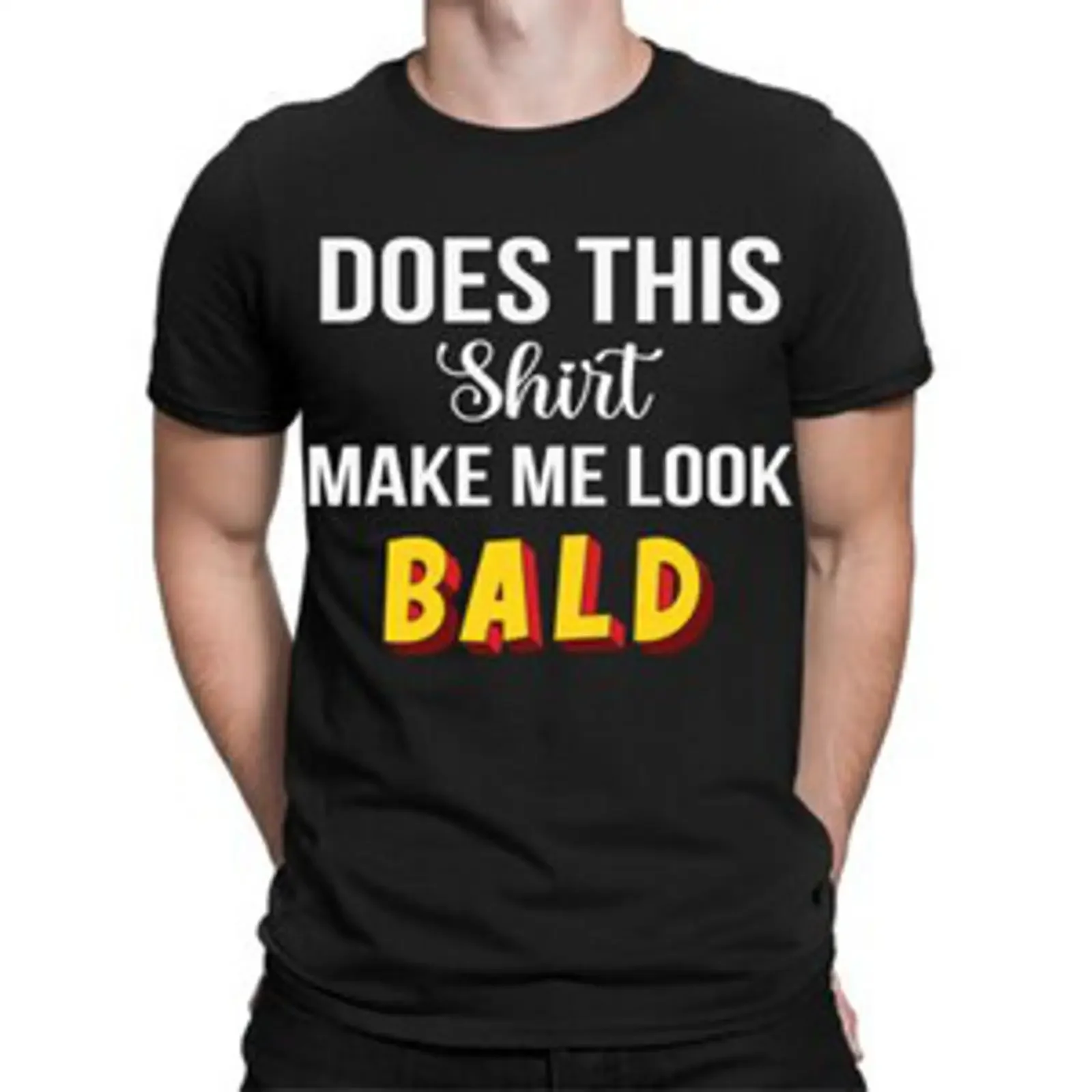 Фото Футболка с принтом «Does This T Shirt Make Me Look Calvo Cita Divertida Broma Meme» для мужчин, винтажная, повседневная, стильная, модель TA 89 №1