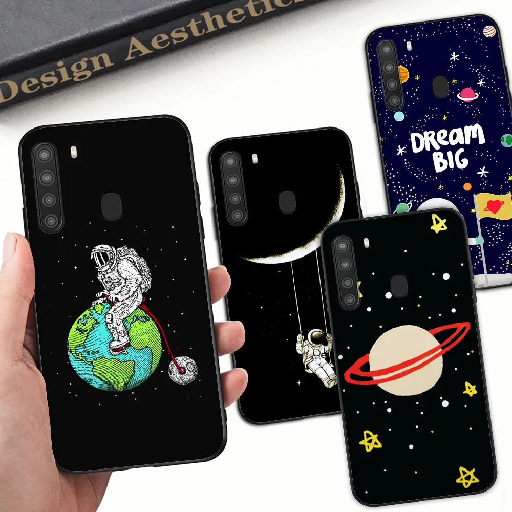 

Черный чехол для Xiaomi Poco F3 GT X3 NFC Pocophone F1 A2 Lite A3 12 Pro, защищенная Обложка, космос, астронавт
