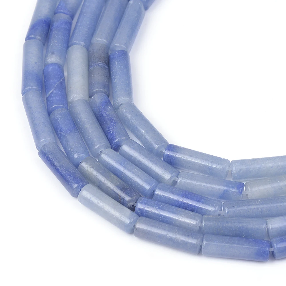 4x13 мм цилиндрические бусины-трубки из натурального камня яшмы нефрит лепидолит