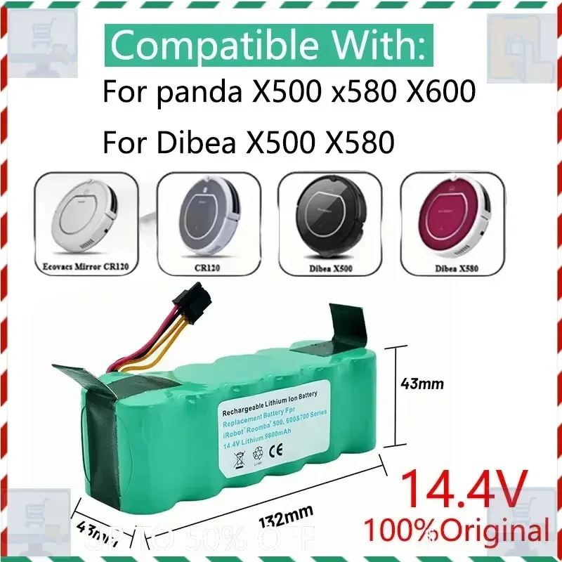 Фото Подходит для аккумулятора пылесоса Haier 14,4 В Haier T322, T321 Panda X500 и других серий никель-водородных аккумуляторов 12,8 Ач. №2