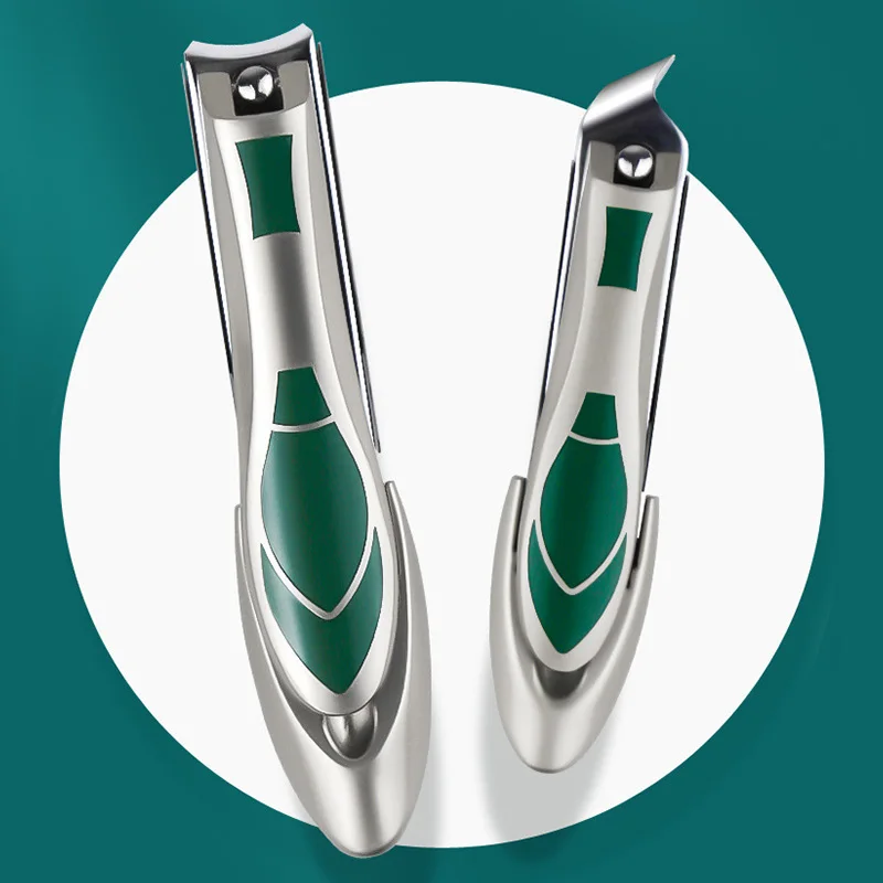 

New Nails Clipper Anti Splash File Stainless Steel Manicure for Hard Ingrown Nail Trimming Widen Cutter Durable Scissor Tools