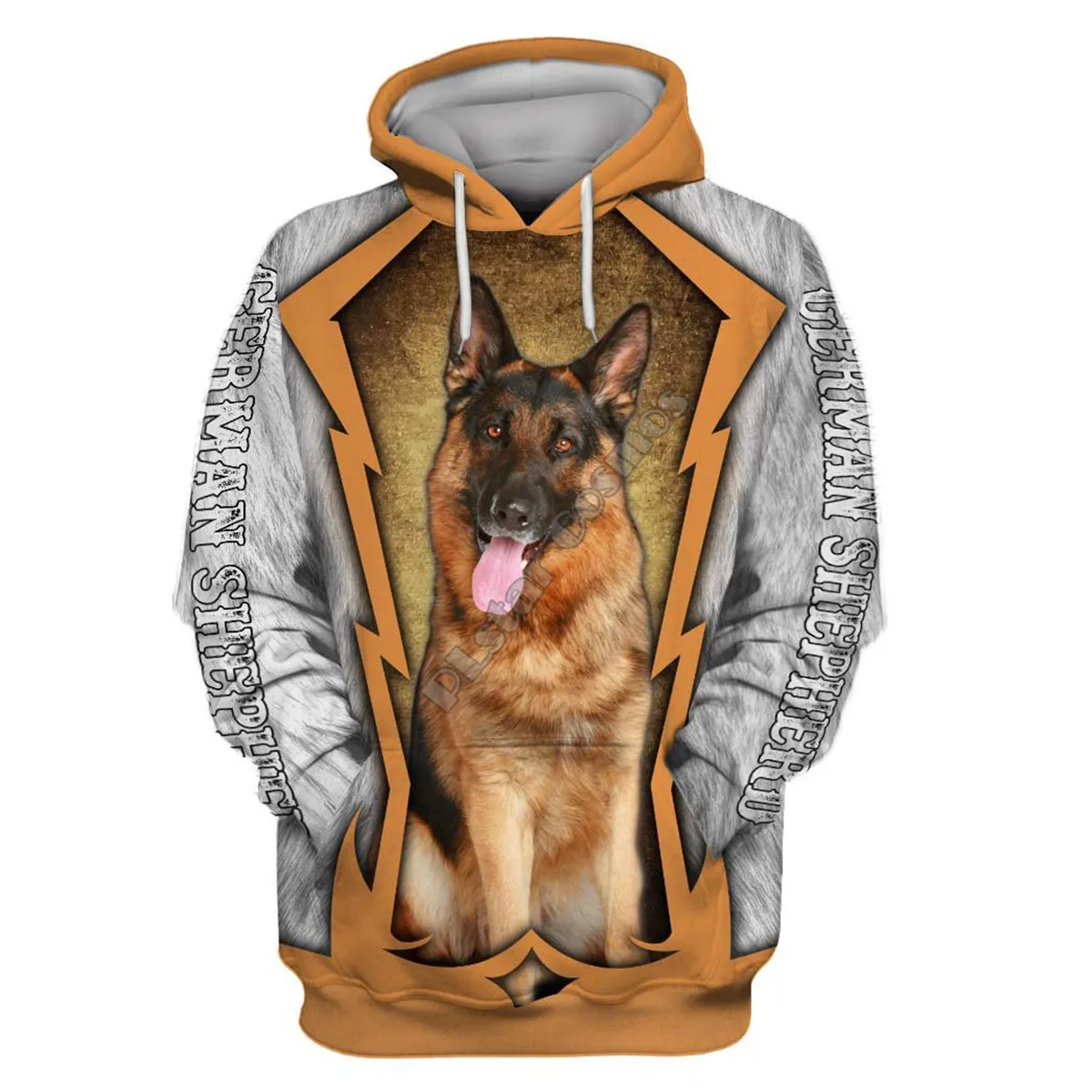 

Love Dog German Shepherd 3D Printed Hoodies zipper hoodies women For men Pullover 06