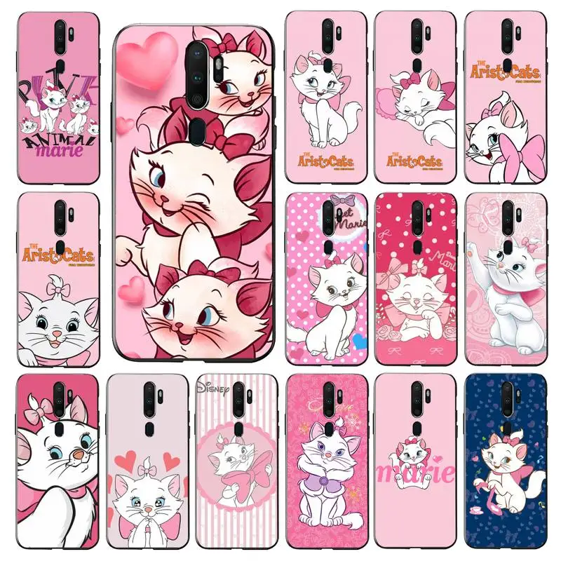 

Disney Funny Mary Cat Phone Case for Vivo Y91C Y11 17 19 17 67 81 Oppo A9 2020 Realme c3