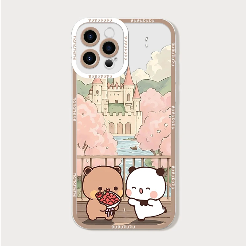Прозрачный чехол для телефона Cute BUBU DUDU Couple для Samsung Galaxy A55 A54 A53 A52 A73 A16 A36 A14 A13 5G Soft Cover Lovers Paired Fundas (art.: 3920d2efeded4) - 3920d2efeded4