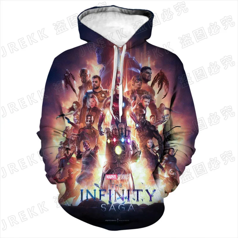 Мужские и женские комиксы Marvel детский пуловер с 3D-принтом Железного человека