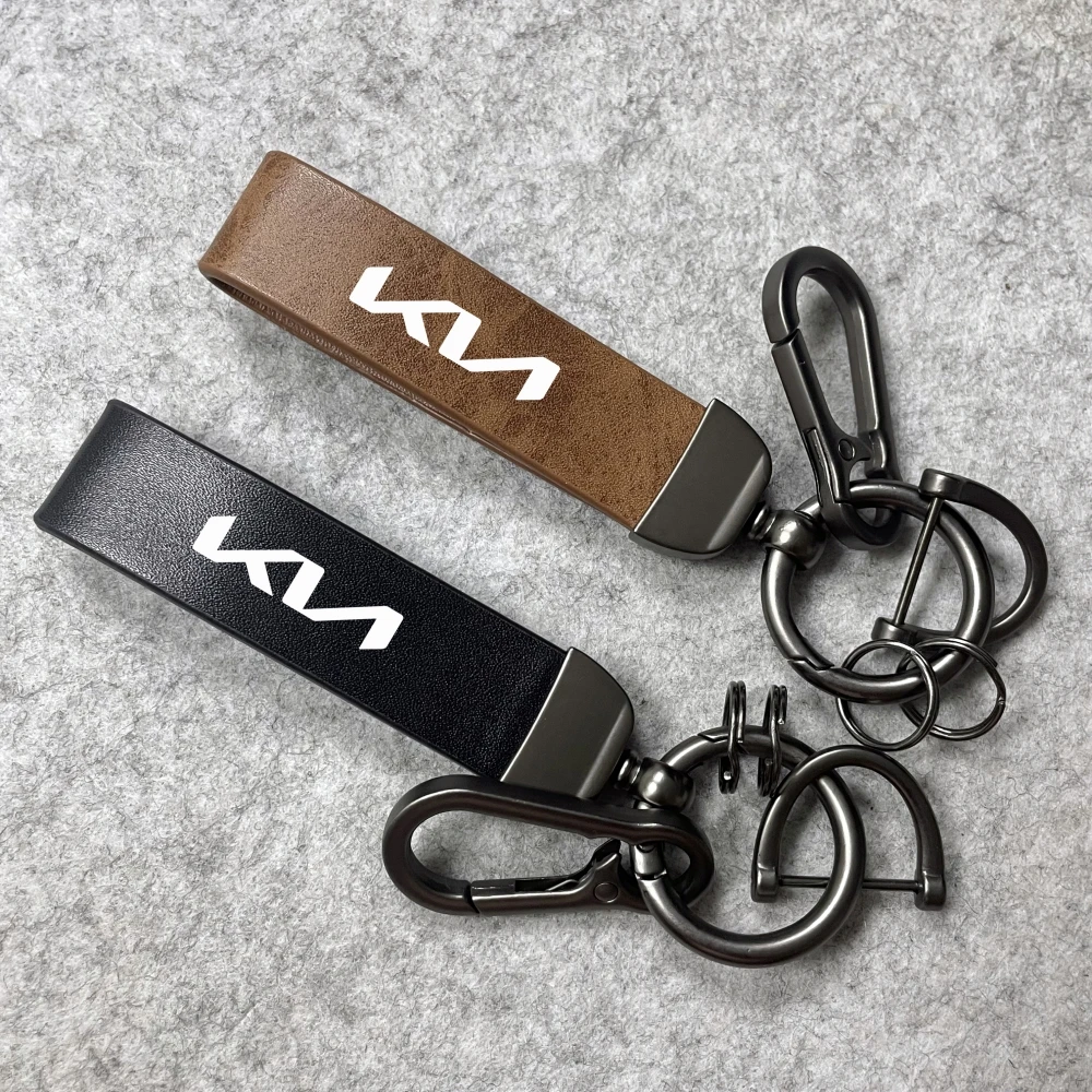 Автомобильный брелок из натуральной кожи автомобильный для ключей аксессуар KIA
