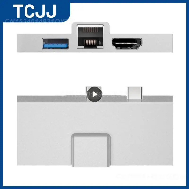 

Док-станция совместимая с HDMI 3840*2160 для Surface X/8/9, док-станция 7 в 1 с поддержкой до 5 Гбит/с, 100 Вт, двойной тип c Int