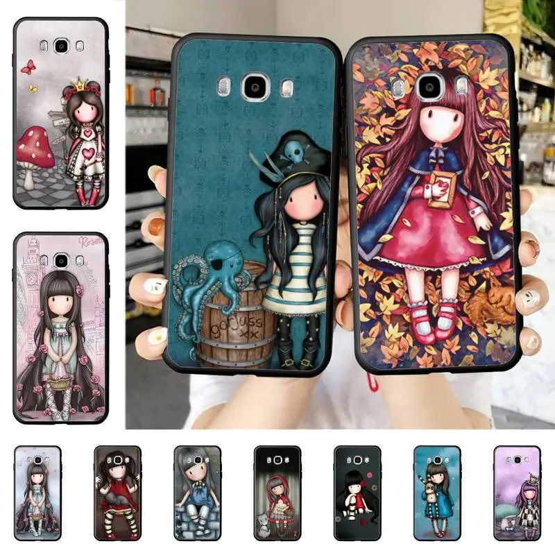 

Cute Girl Kid Art Illustration S-santoro Phone Case for Samsung J 4 5 6 7 8 prime plus 2018 2017 2016 J7 core