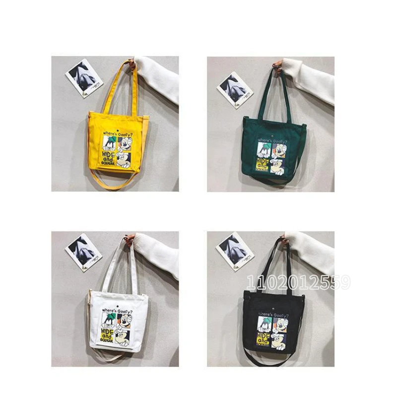 Disney 2022 New Women's Bag Luxury Brand Cartoon Women's Handbag Large-capacity Canvas Fashion Trend Student Children's Handbag