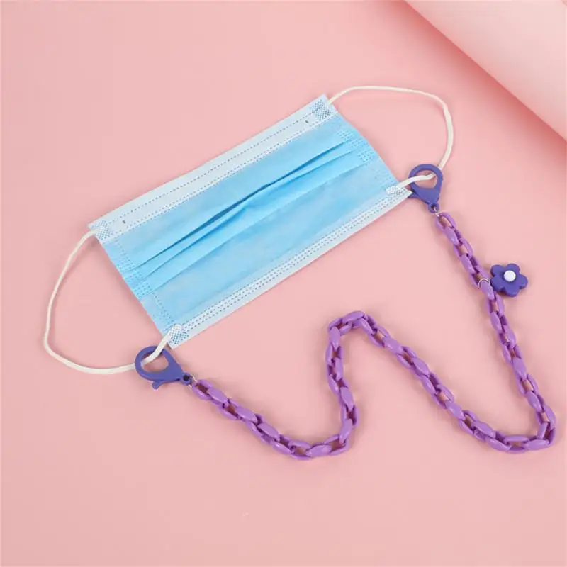 

70cm Fashion Acrylic Face Mask Chain Women Anti Slip Mask Strap Glasses Chains Neck Chain Mask Holder Neck Strap Mask Lanyard