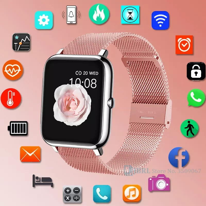 

Full Touch Smart Watch Men Women Smartwatch For Android IOS Fitness Tracker Electronics Smart Clock Sport Waterproof Smart Watch