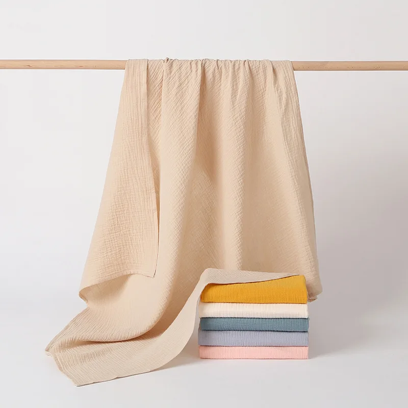 

Muslin Squares Plaid Cotton Baby Swaddles Blankets Kids Covered Wrap Newborn Products Bed Linen for Crib Stitch Double Blanket
