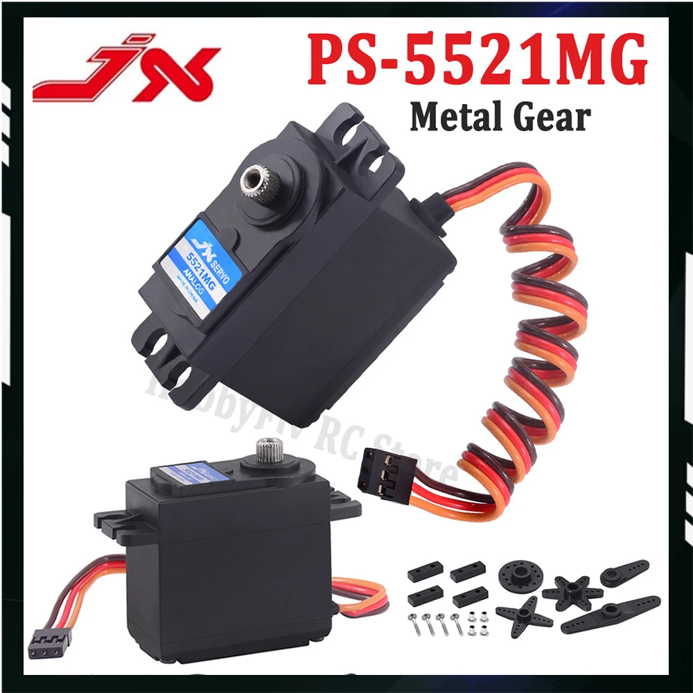JX Servo PS-5521MG 20 кг с высоким крутящим моментом металлическая шестерня стандартный