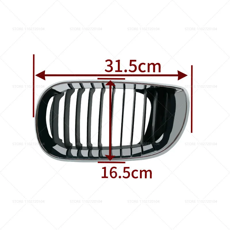 Фото Для 2000-2005 E46 BMW 320i 325i 325xi 330i 330xi хромированная и черная решетка капота 51137030545 51137030546 №3