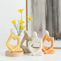 modern ceramic vase creative personality desktop living room home flower arrangement simulationflower decoration small ornaments