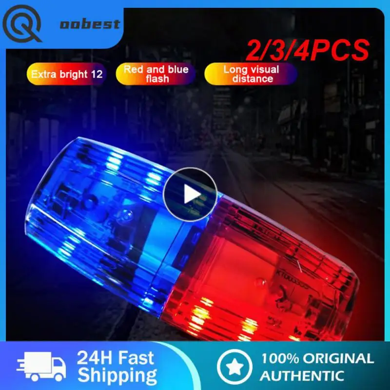 

2/3/4PCS Led Warning Light Waterproof Key Control Night Running Lamp Stainless Steel Back Clip Clip Lamp Bike Lantern