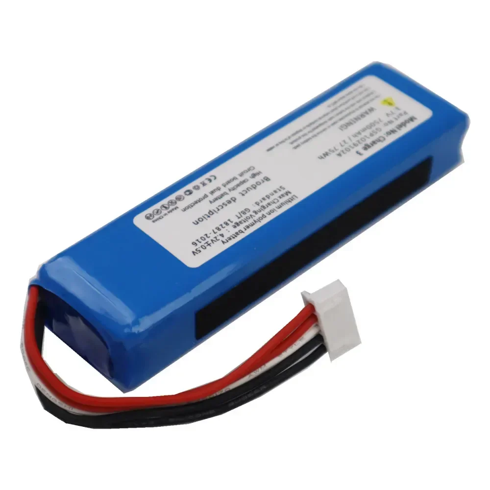 Оригинальный аккумулятор для динамика плеера на 2024 годы 7500 мАч JBL Charge3 Charge 3 GSP 102910