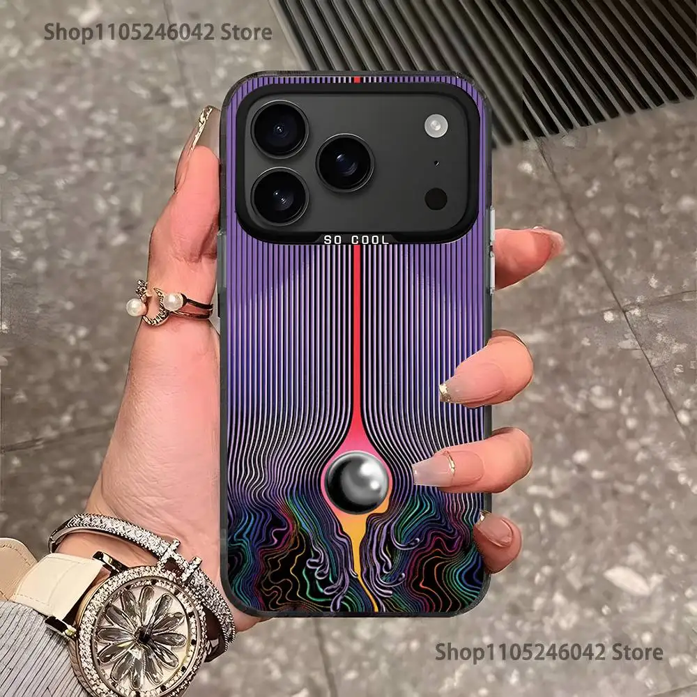 Чехол Tame Impala Psychedelic Art для iPhone 17, 16, 15, 14, 13, 12, 11, Pro, MAX, Plus, черный, противоударный, матовый, в стиле Candy (art.: 3920dbf4601e2) - 3920dbf4601e2