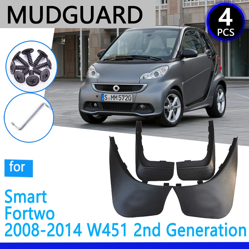 

Mudguards for Smart Fortwo W451 451 2008~2014 2009 2010 2011 2012 2013 Car Accessories Mudflap Fender Auto Replacement Parts
