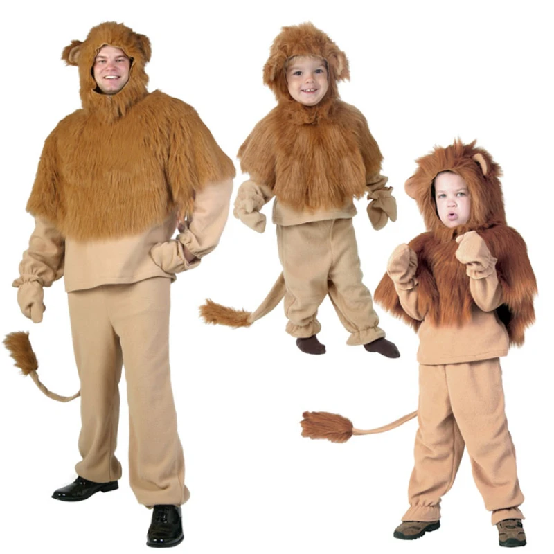 

Halloween Cosplay Children's Day Costume Animal Lion Costume Wizard of Oz Costume Stage Performance Costume Adult Children Cos