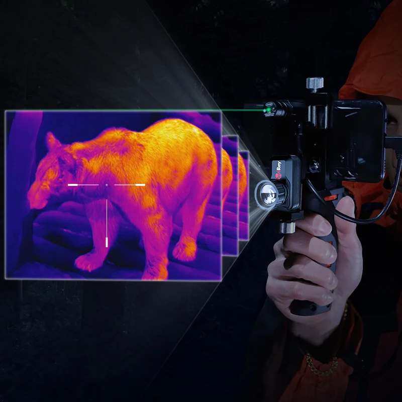 

InfiRay T3 19mm Lens Typer-C Shooting Buy Mightysight Night Vision Scope with Holder Handle